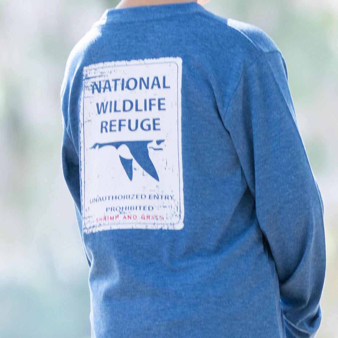 Back view of Wildlife Refuge Graphic Tee Back