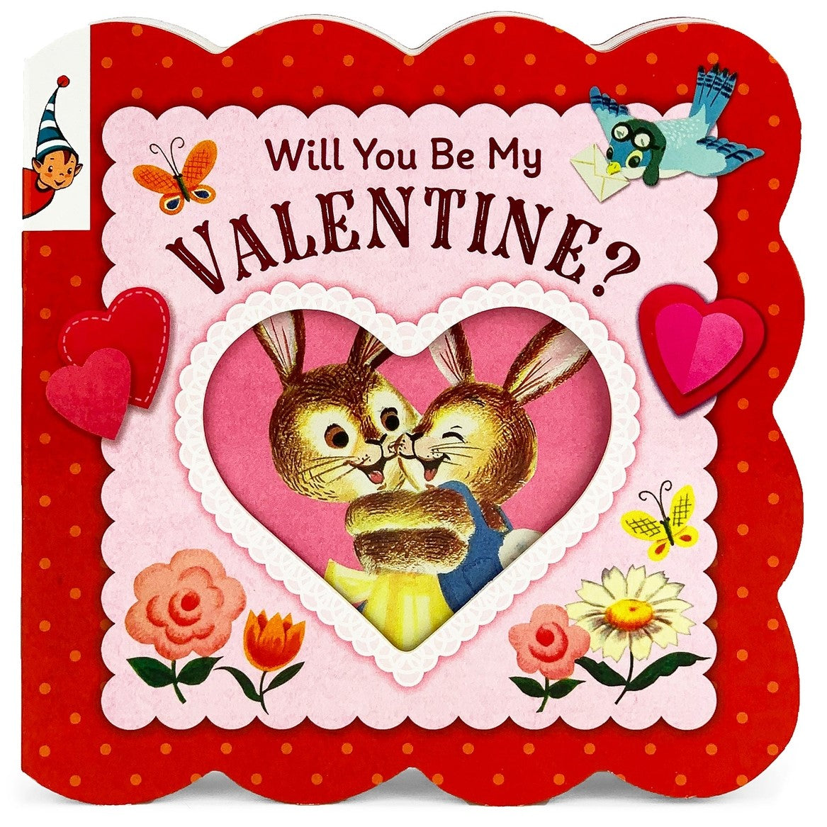 Will You Be My Valentine Vintage Board Book