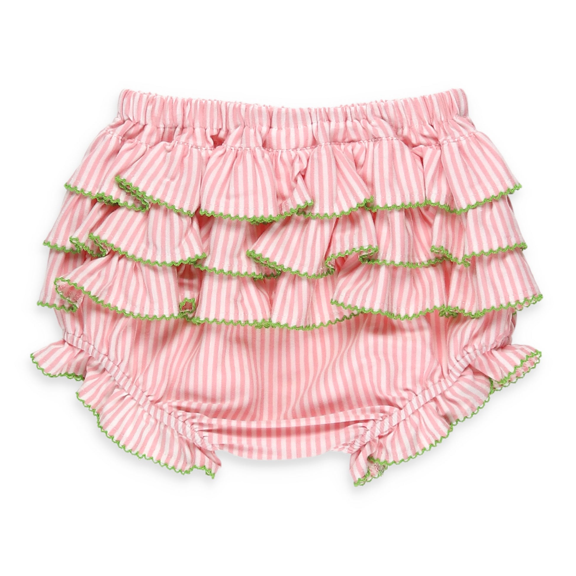 Kiawah Pink Smocked Alligator Set back view of bloomers