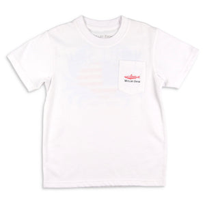 Red, White, Blue Men's Pocket T