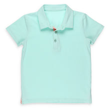 Load image into Gallery viewer, Boys Aqua Polo Shirt