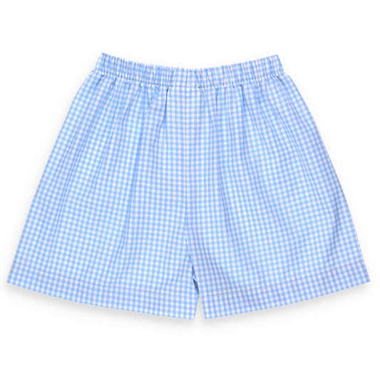 Sunny Blue Gingham Shorts