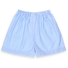 Load image into Gallery viewer, Sunny Blue Gingham Shorts