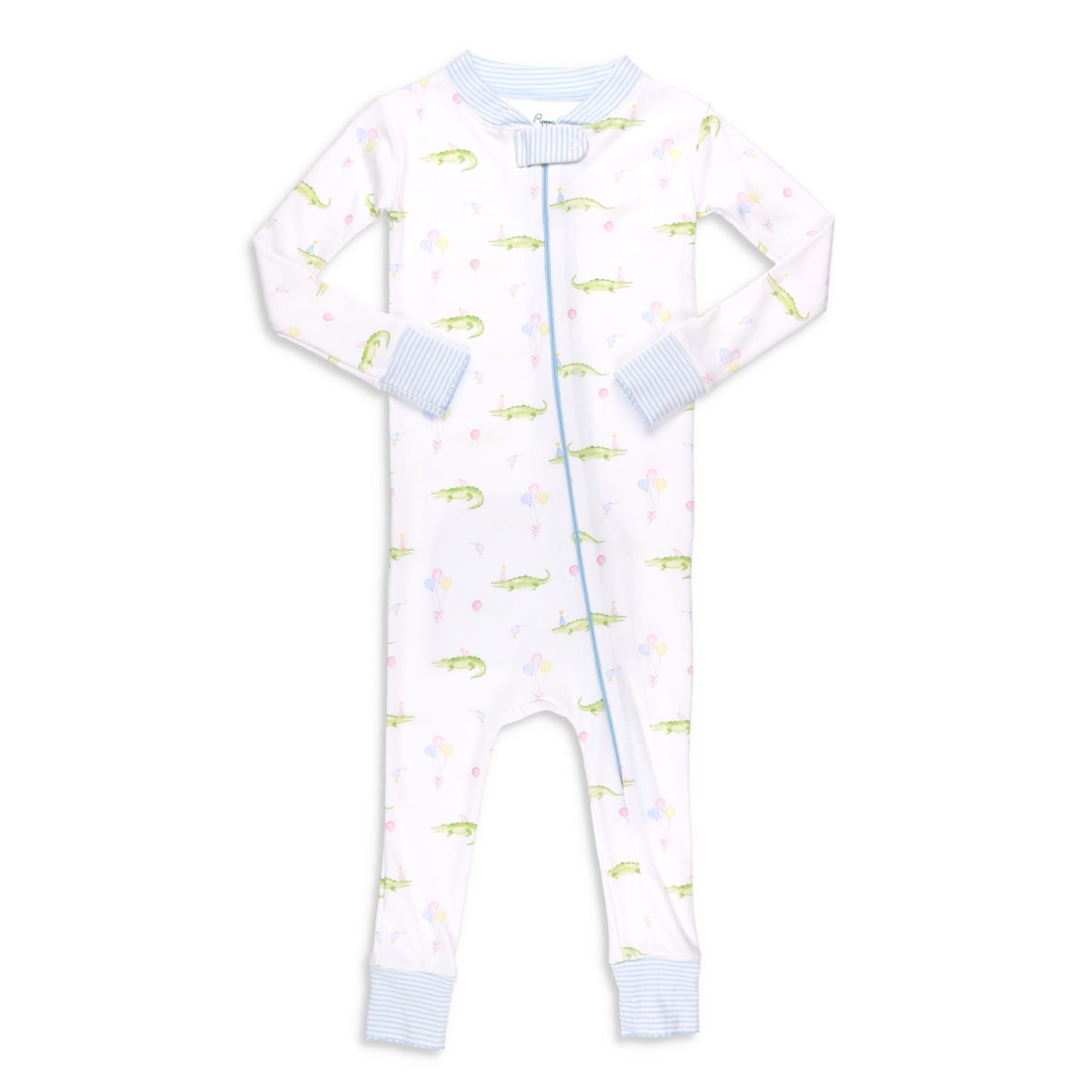 Blue Party Animals Pima Onesie