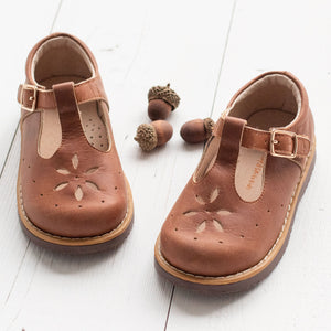 Brown T-Strap Mary Janes