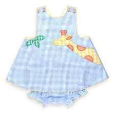 Load image into Gallery viewer, Sunny Giraffe Applique Swing Set