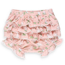 Load image into Gallery viewer, Hippity Hoppity Knit Set back side of ruffled bloomers
