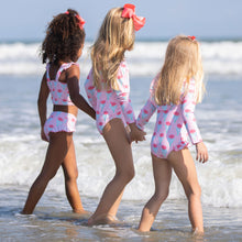 Load image into Gallery viewer, three little girls walking in the water at the beach