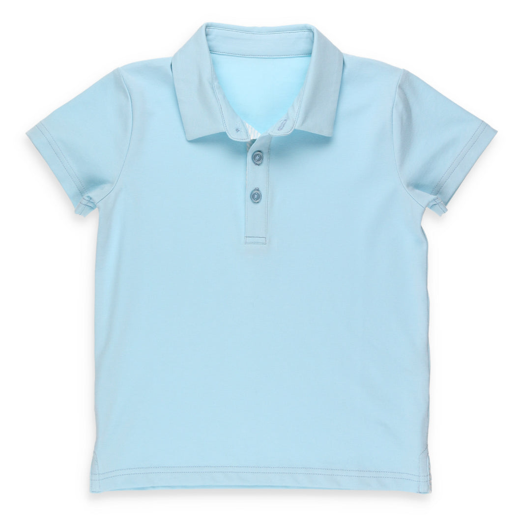 Briggs Blue Knit Polo