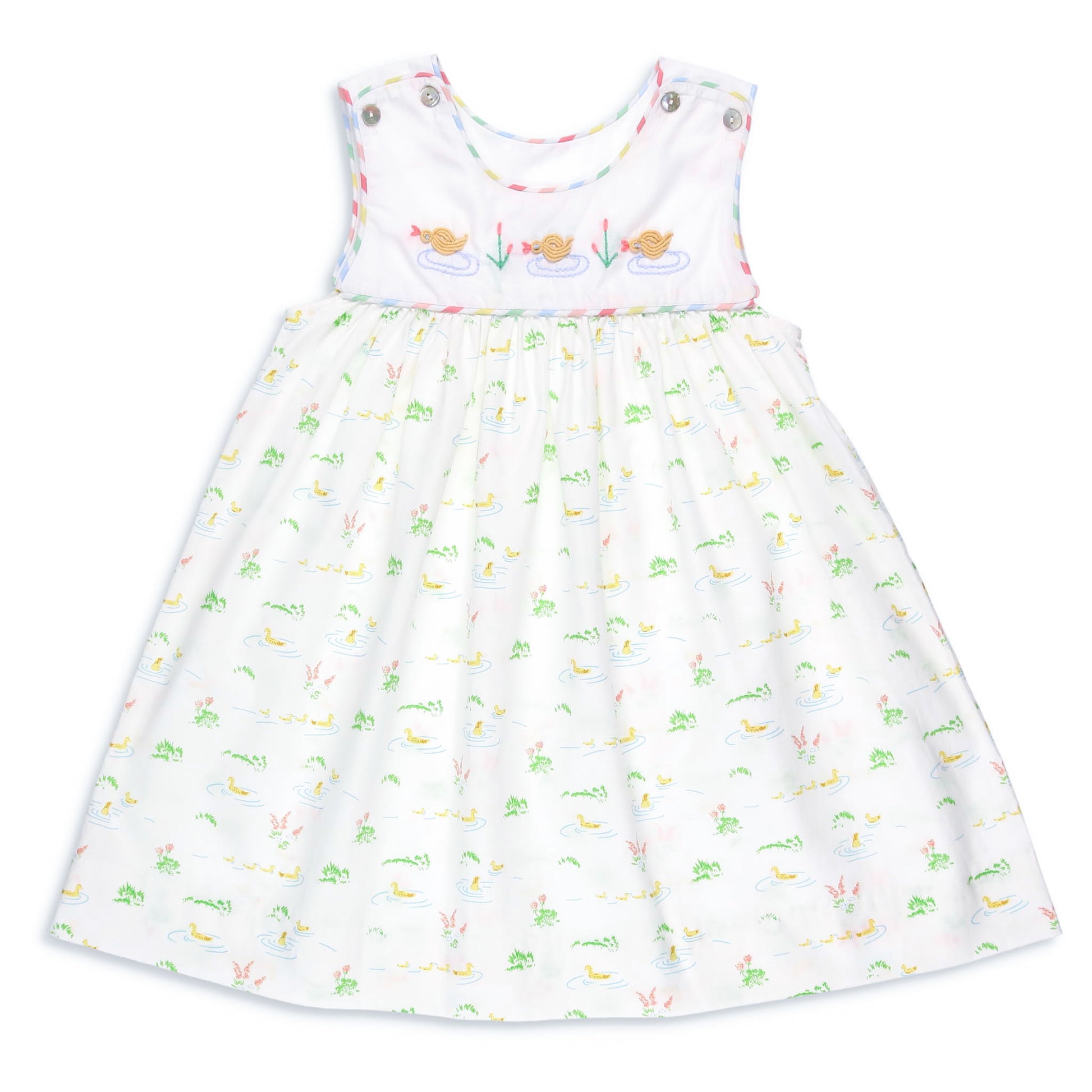 Lily Pad Embroidered Dress