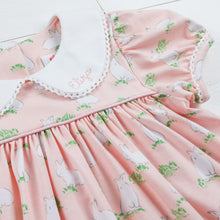 Load image into Gallery viewer, monogramed close up of Hippity Hoppity Knit Dress
