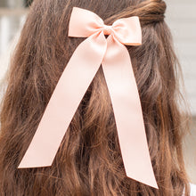 Load image into Gallery viewer, little girl wearing a Moonstone Birdie Hair Bow