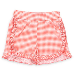 Picnic Check Ruffle Shorts