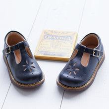 Load image into Gallery viewer, Navy T-Strap Mary Janes