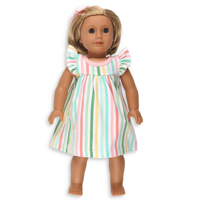 Beach Club Stripe Play Dress - Doll Dress