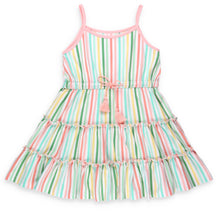 Load image into Gallery viewer, Beach Club Stripe Tier Dress