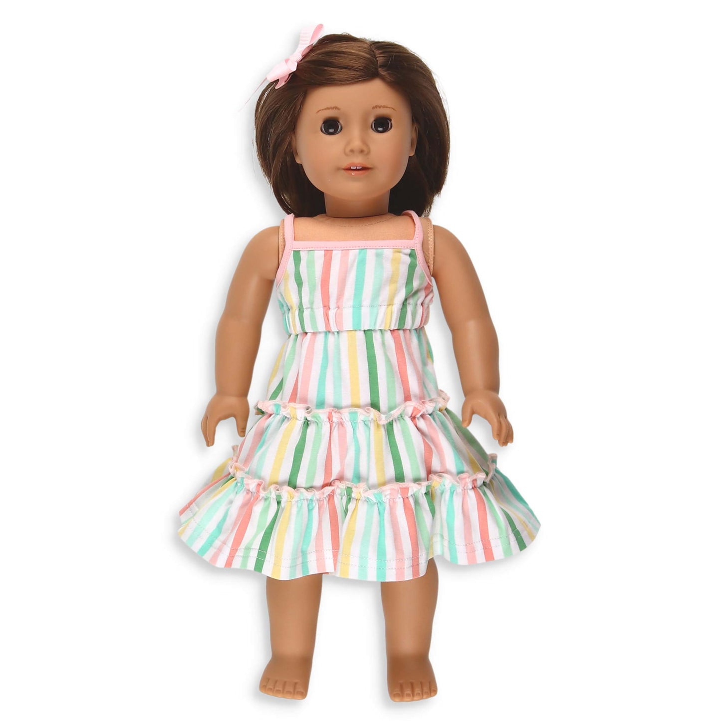 Beach Club Stripe Tier Dress - Doll Dress
