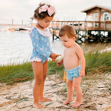 Load image into Gallery viewer, little girl and little boy in Catalina Swim Diaper Cover