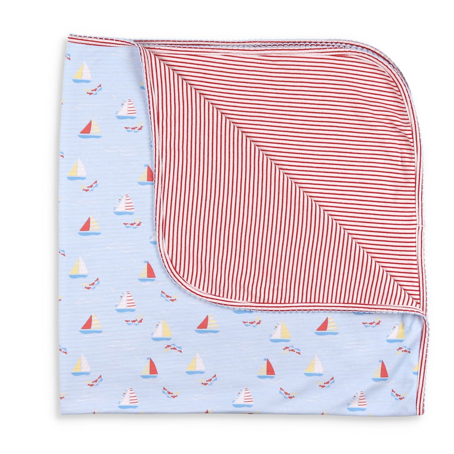 Set Sail Pima Baby Blanket