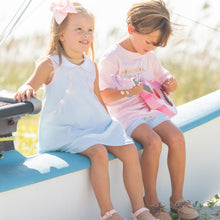 Load image into Gallery viewer, little girl and little boy sitting on a sailboat at the beach
