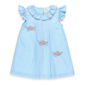 Turtles All the Way Embroidered Dress
