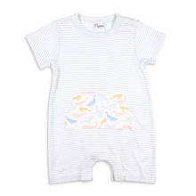 Load image into Gallery viewer, Colorful Whale Pima Romper