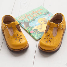 Load image into Gallery viewer, Mustard T-Strap Mary Janes